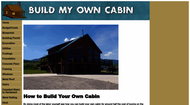 buildmyowncabin.com