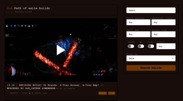 buildofexile.com