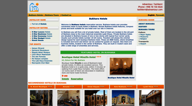 bukhara-hotels.com