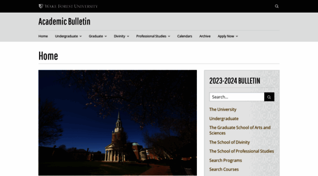 bulletin.wfu.edu