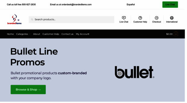 bulletline.brandeditems.com