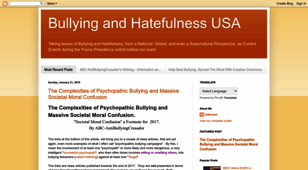 bullyingandhatefulnessusa.blogspot.com