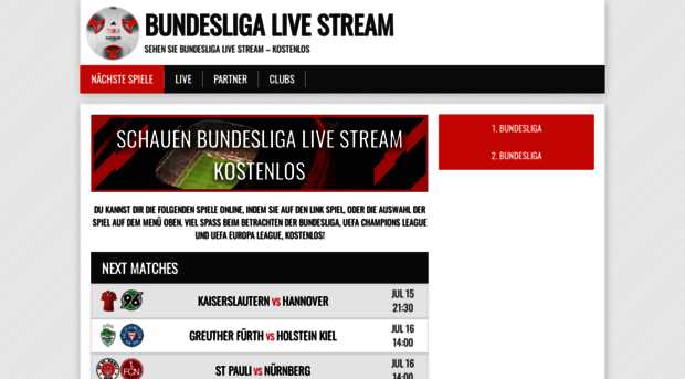 bundesligastreams.net  Sehen Bundesliga Live  Fußbal...  Bundesliga