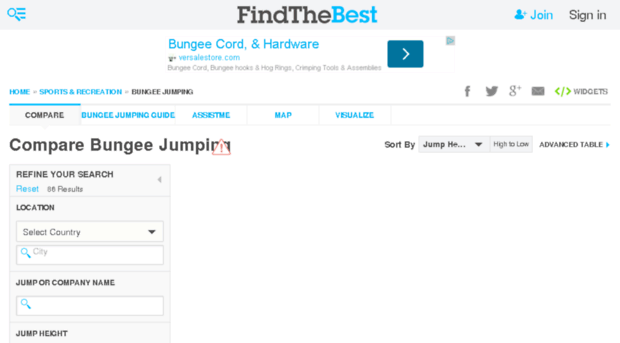 bungee-jumping.findthebest.com