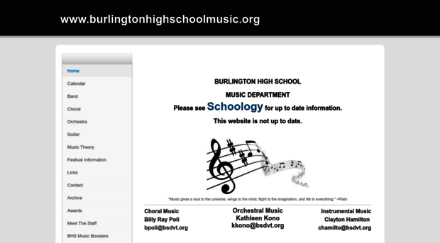 burlingtonhighschoolmusic.org