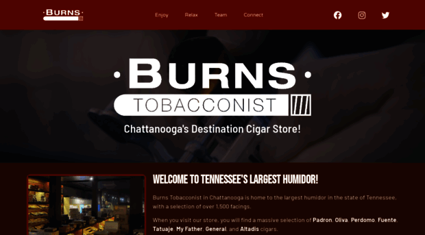 burnstobacconist.com