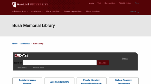 bushlibraryguides.hamline.edu