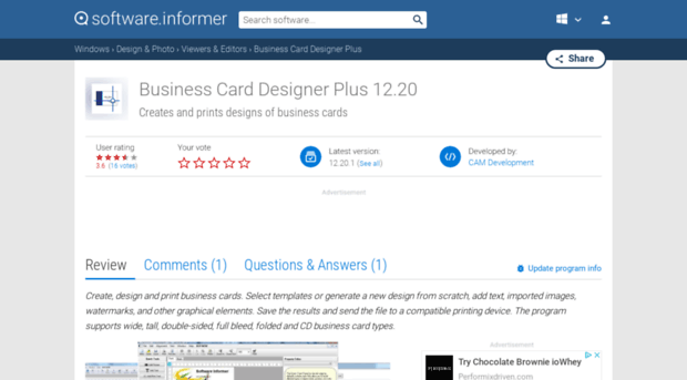 business-card-designer-plus.software.informer.com