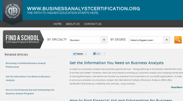 businessanalystcertification.org