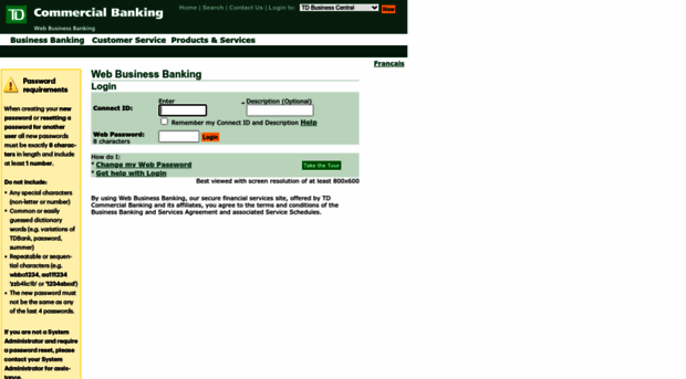businessbankingbdc.tdcommercialbanking.com