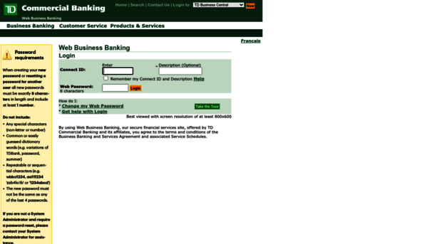 businessbankingcpo.tdcommercialbanking.com