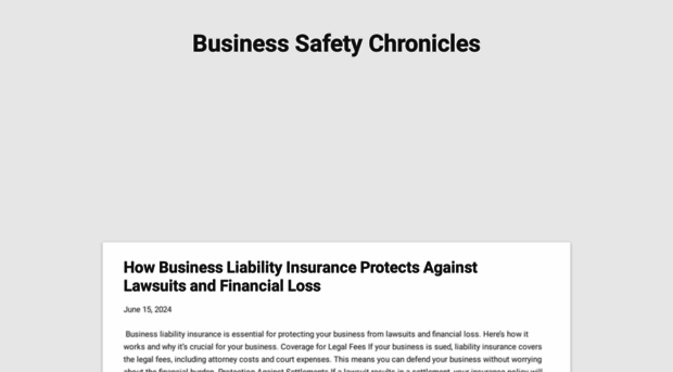 businesssafetychronicles.blogspot.com