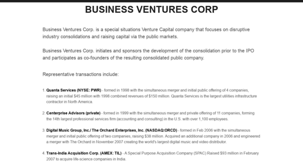 businessventurescorp.com