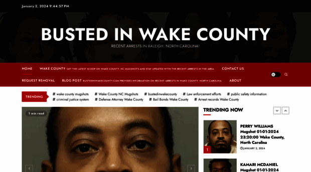 bustedinwakecounty.com