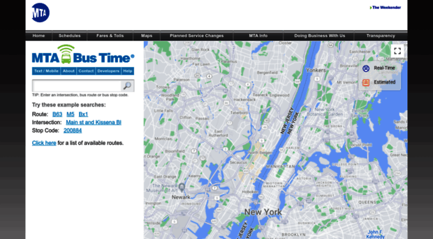 mta info bus time