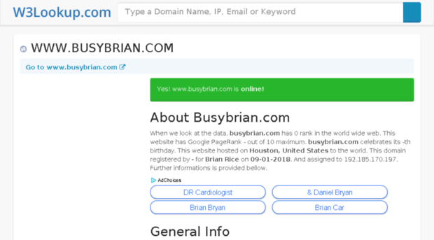 busybrian.com.w3lookup.net