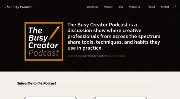 busycreatorpodcast.com