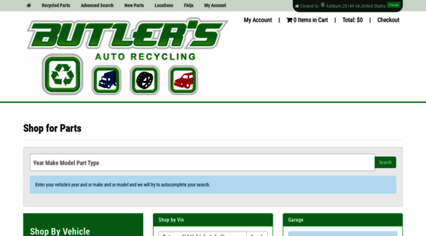 butlerautorecycling.autopartsearch.com