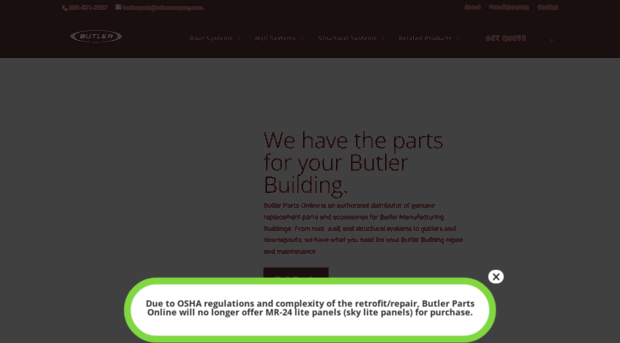 butlerpartsonline.com