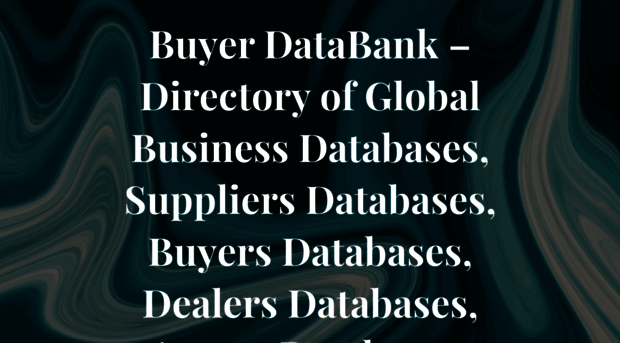 buyerdatabank.com