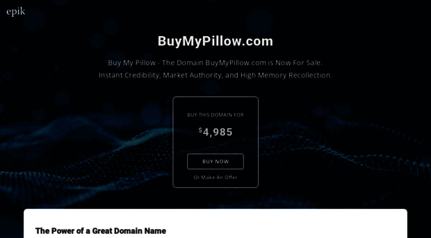 buymypillow.com