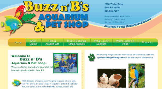 buzznbsaquariumandpetshop.com