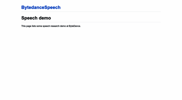 bytedancespeech.github.io