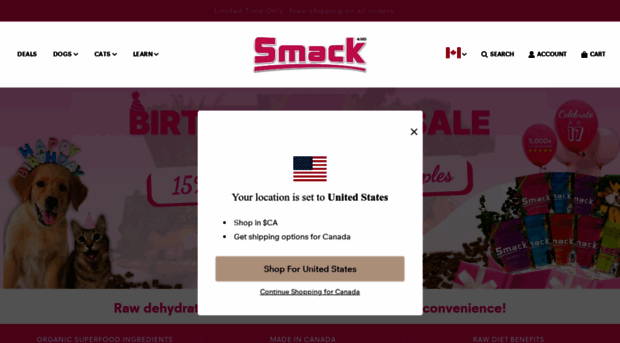 ca.smackpetfood.com