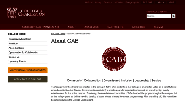 cab.cofc.edu