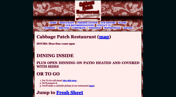 cabbagepatchrestaurant.com