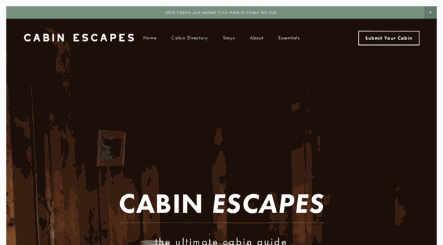 cabinescapes.net