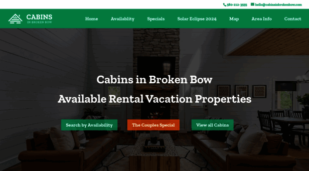 cabinsinbrokenbow.com