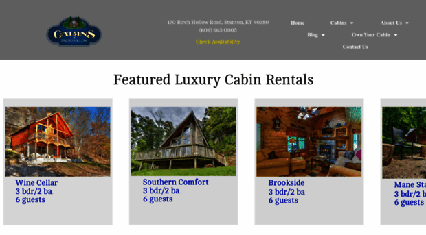 cabinsofbirchhollow.com