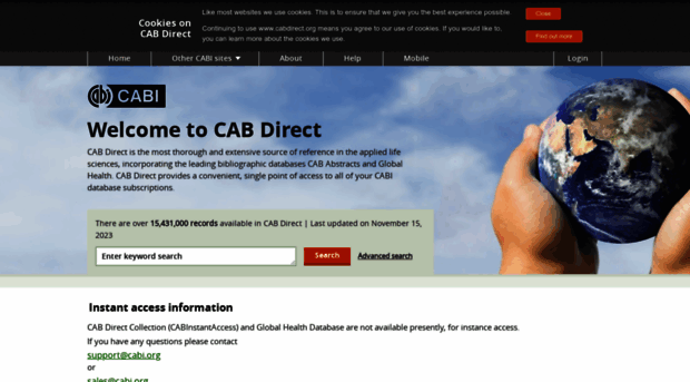 cabinstantaccess.cabi.org
