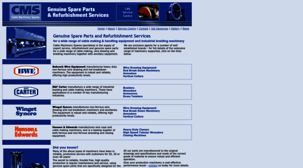 cablemachineryspares.co.uk