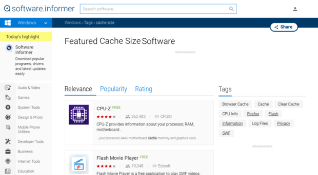 cache-size.software.informer.com