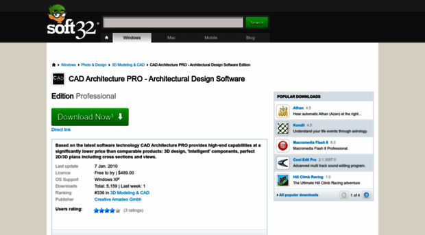 cad-architecture-pro-architectural-design-softwa.soft32.com