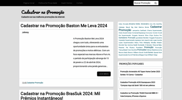 cadastrarnapromocao.com.br