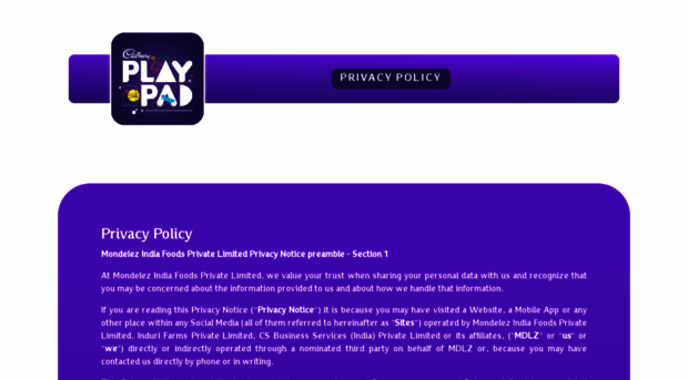 cadburyplaypad.com