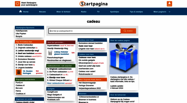 cadeau.startpagina.nl