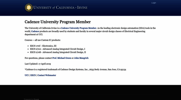 cadence.eng.uci.edu