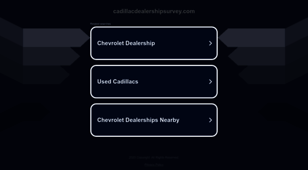 cadillacdealershipsurvey.com