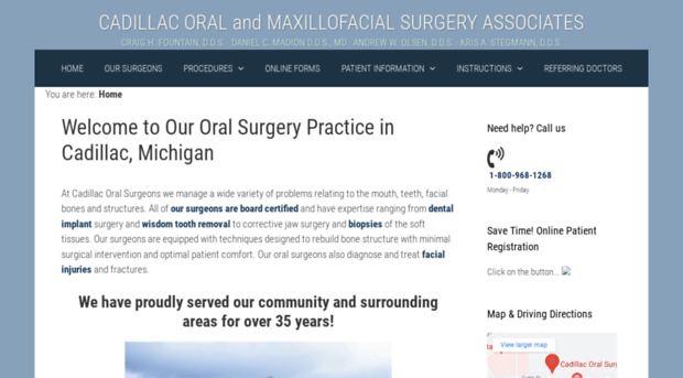 cadillacoralsurgeons.com