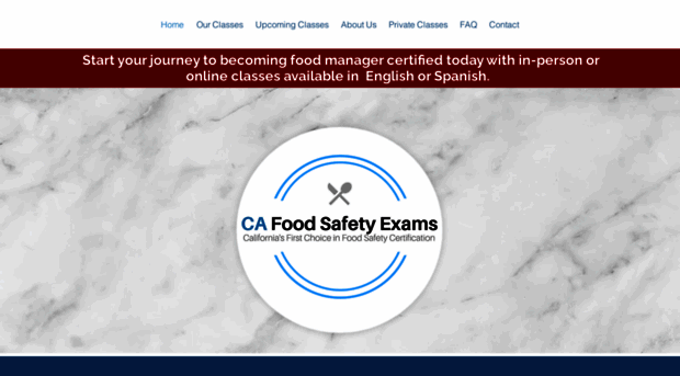 cafoodsafetyexams.com