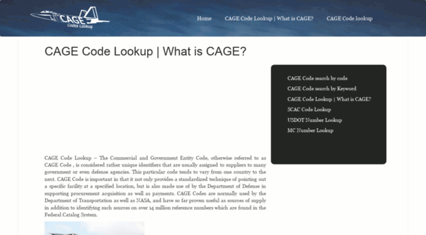 cagecodelookup.net