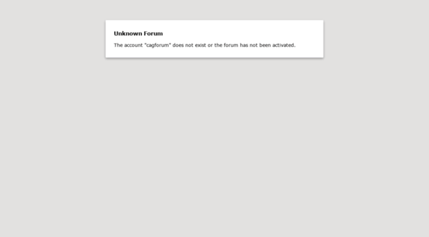 cagforum.discussion.community