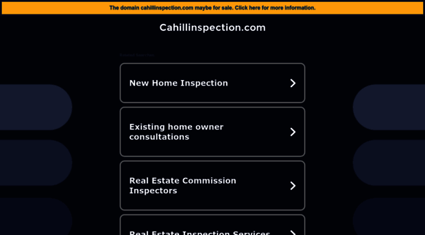 cahillinspection.com