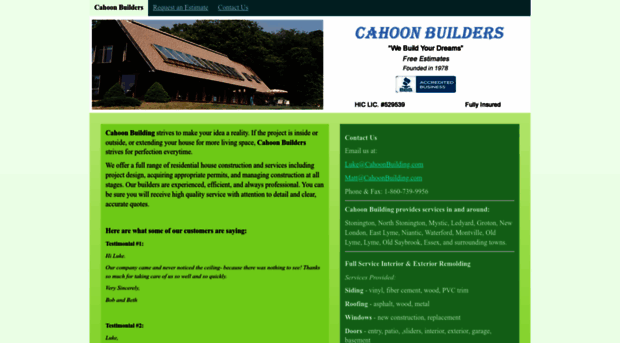 cahoonbuilding.com