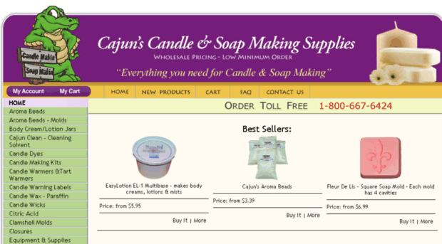 cajuncandles.americommerce.com