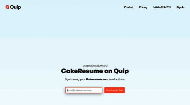 cakeresume.quip.com